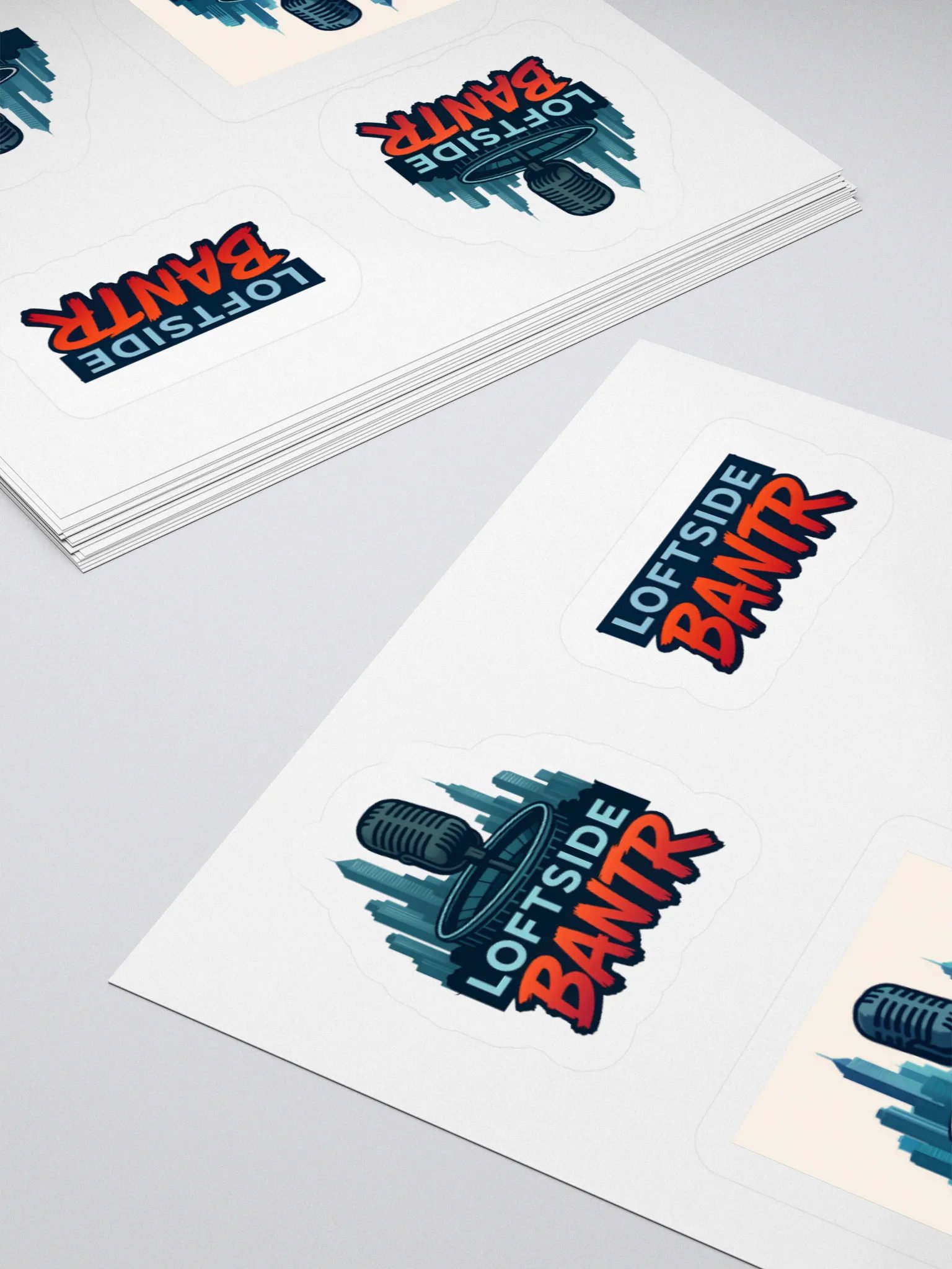 City Mic Kiss Cut Stickers product image (15)