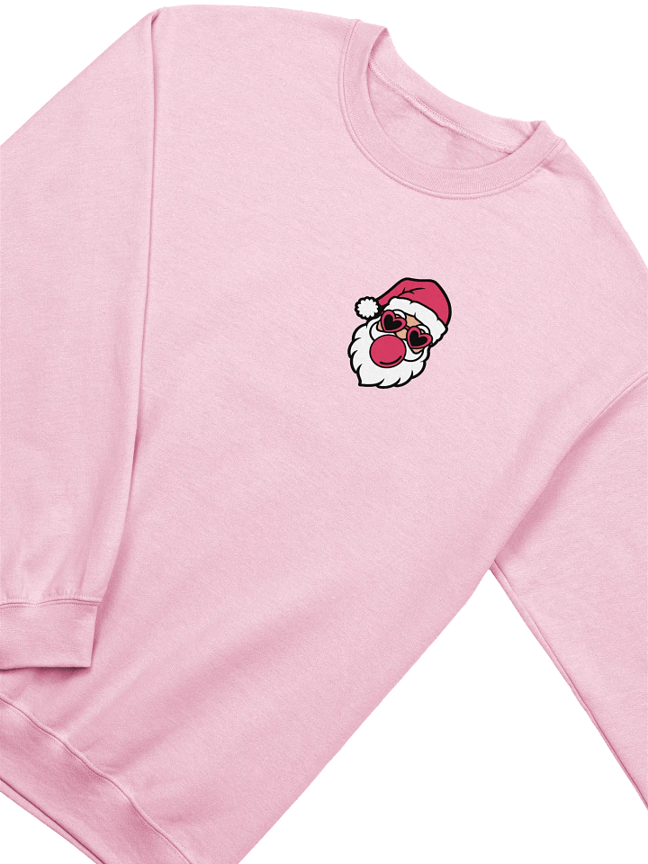 [Santa With Heart Glasses Christmas Vibes] Crewneck Sweatshirt product image (2)