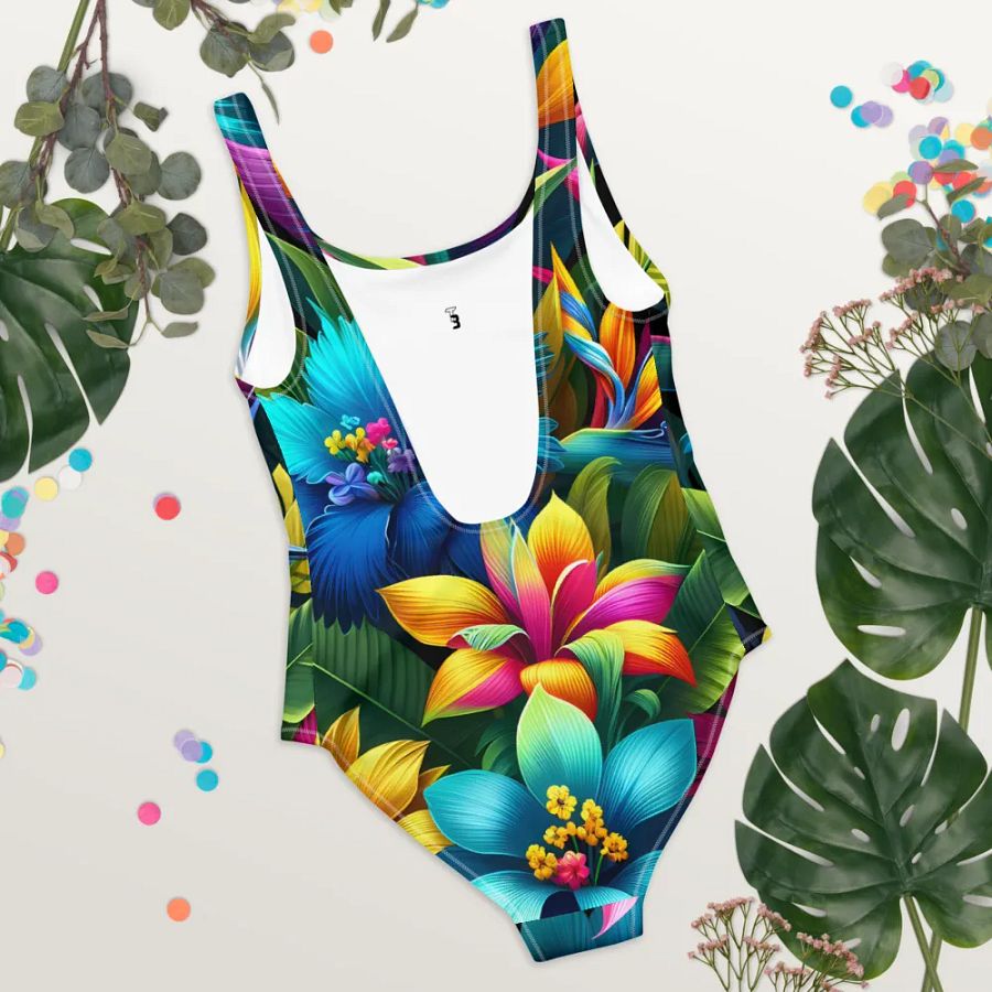 Vibrant Tropical Paradise One-Piece product image (5)