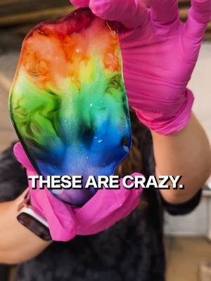 Watch these handmade rainbow resin coasters come to life! Perfect for Pride Month 🌈✨ Handmade with love. #DIYResin #PrideArt #RainbowCoasters #SmallBatchArt