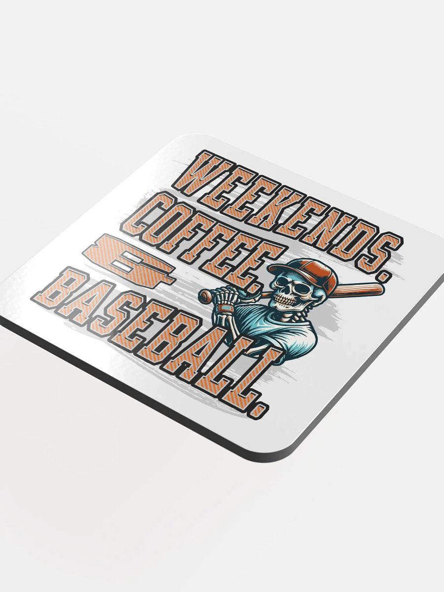 Weekends Coffee And Baseball Skeleton Coaster Set product image (3)