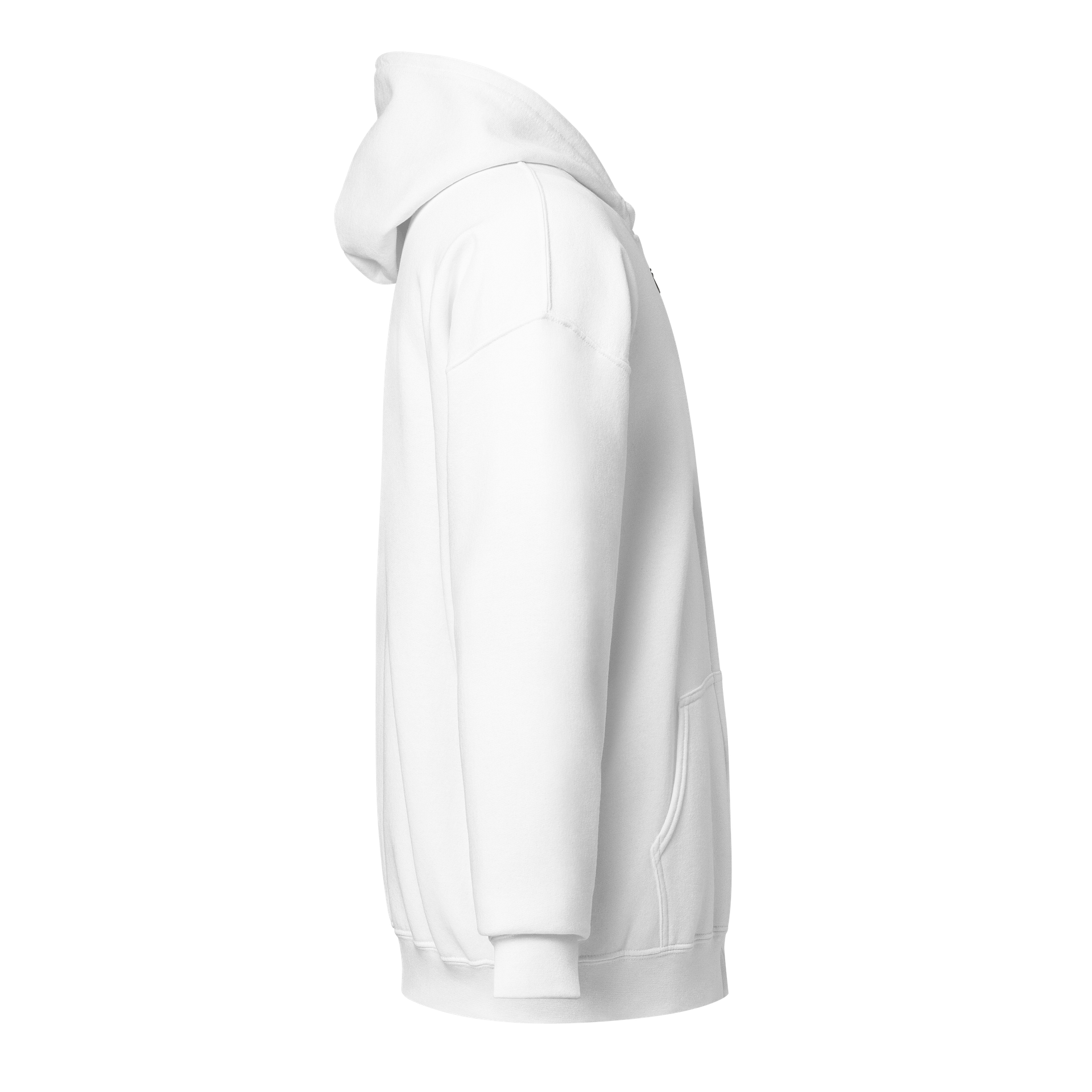 SOUTH BUFFALO Heavy Blend Zip Hoodie WHITE product image (4)