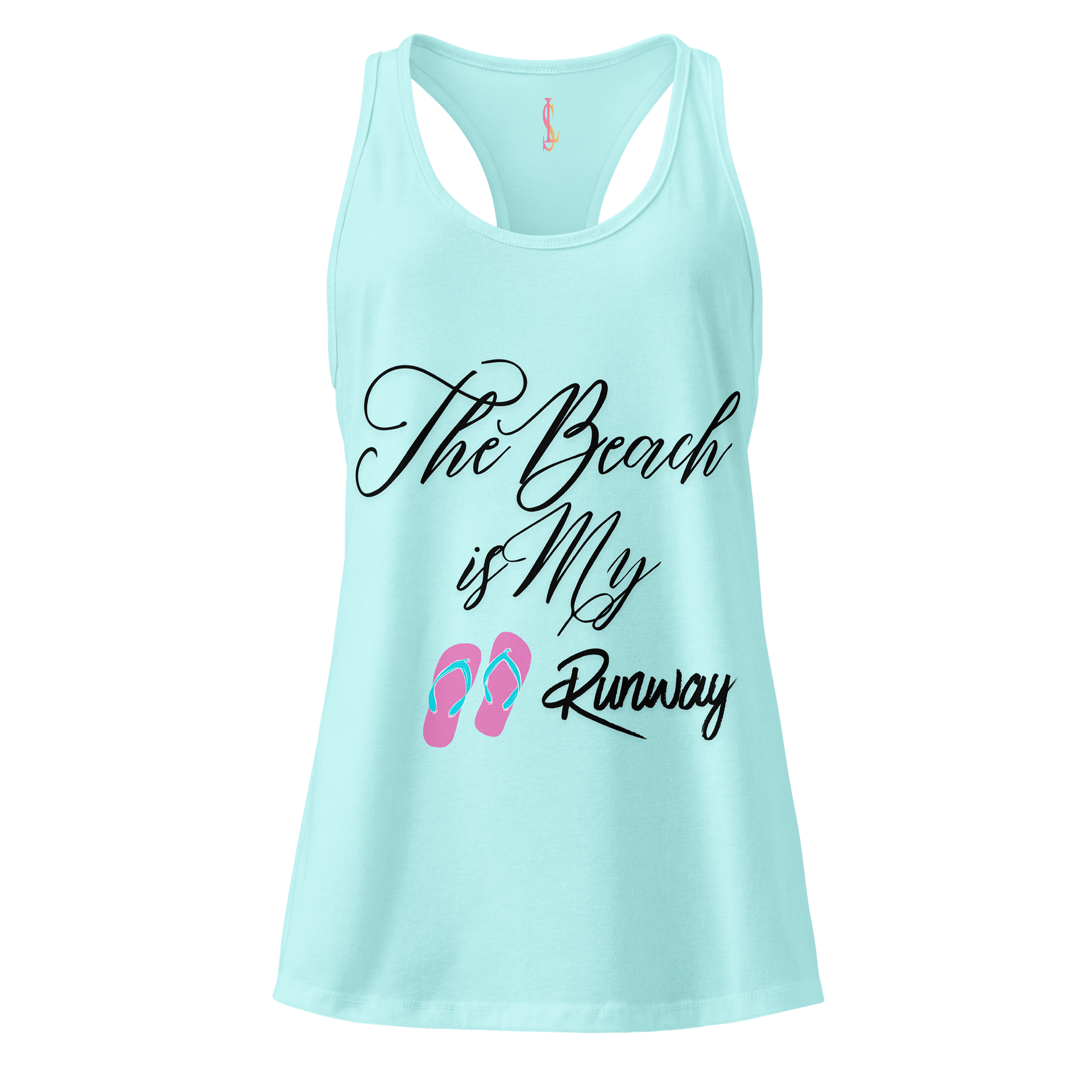 The Beach Is My Runway Racerback Tank product image (2)