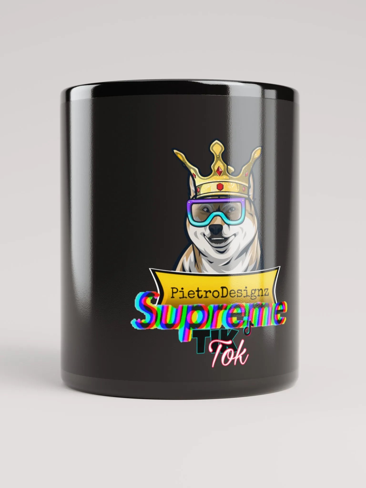Schwarzer glänzender Becher PietroDesignz > TikTok product image (9)