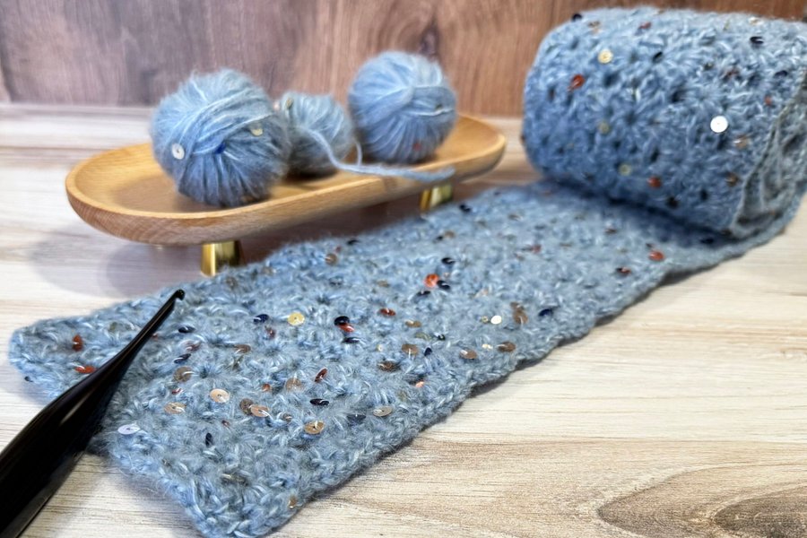 Echo Crochet Scarf product image (8)