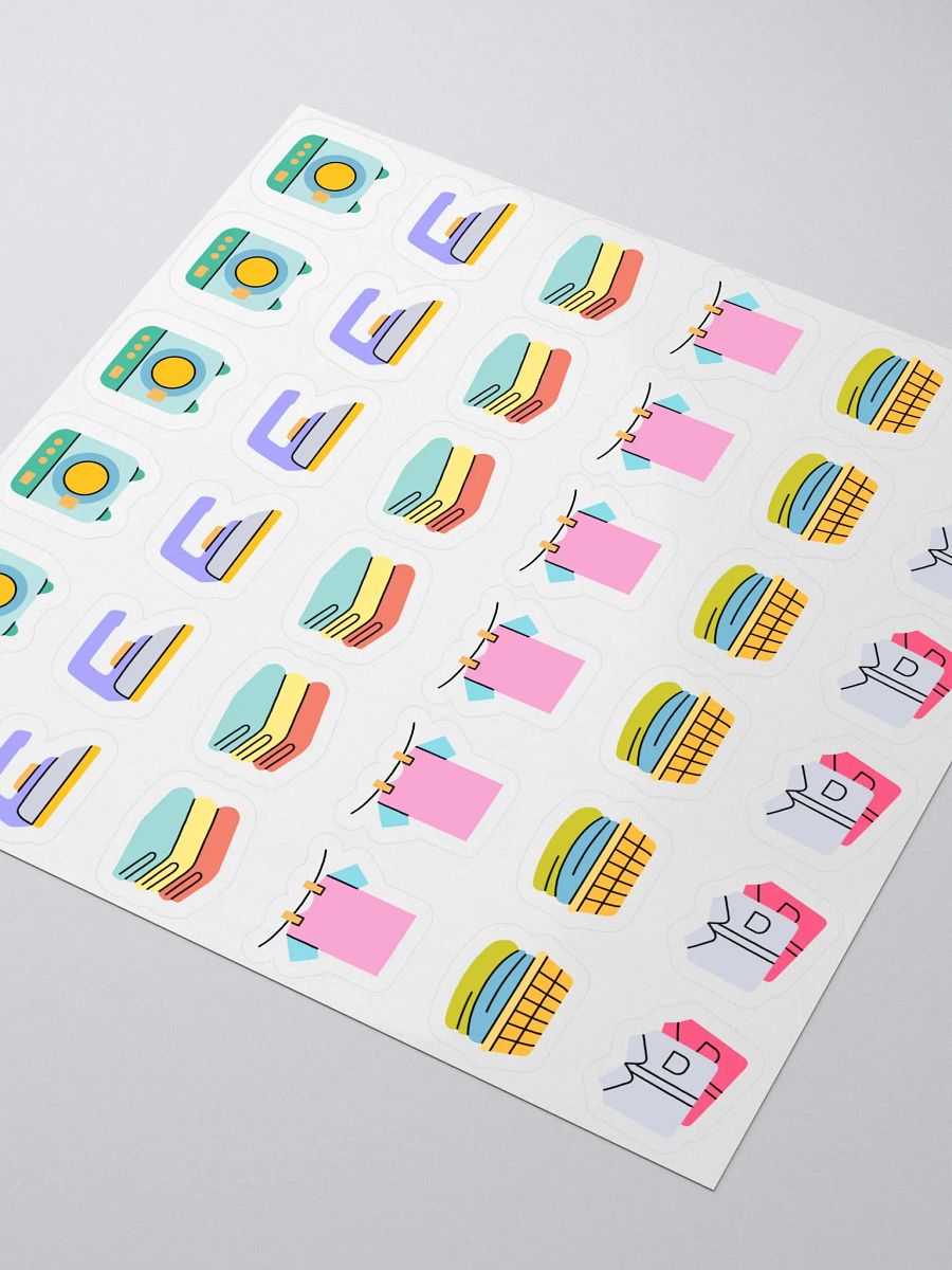 Laundry Stickers – Hand-Drawn, Functional Planner Stickers for Bullet Journals, Habit Tracking, and Household Organization product image (2)