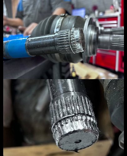 Nothing but problems with these damn @rcvperformance CV axles since day 1, if it's not torn boots, it's this. Passenger side ...