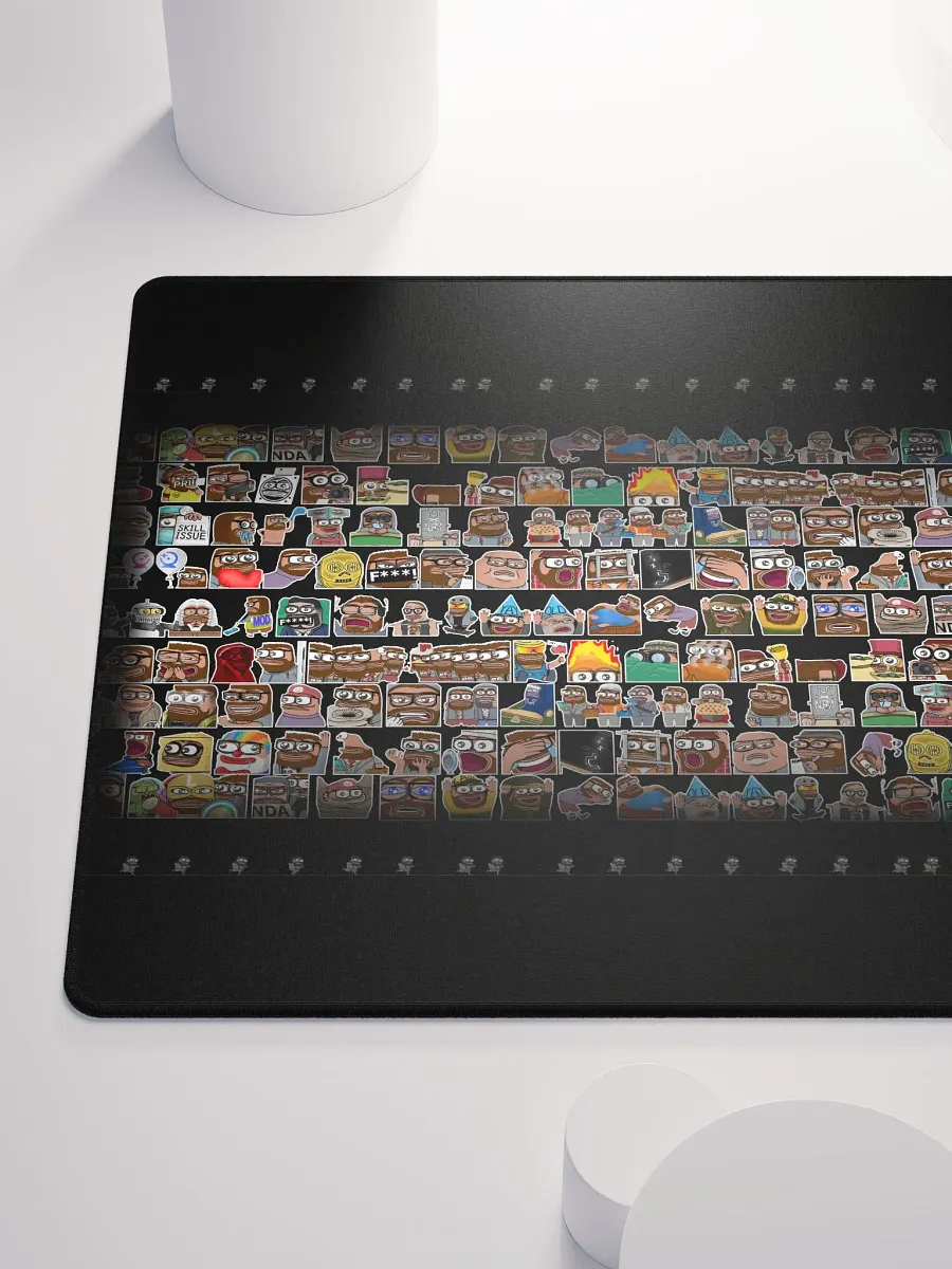 An emote collage mousepad 18x16 and 36x18 WOW product image (10)
