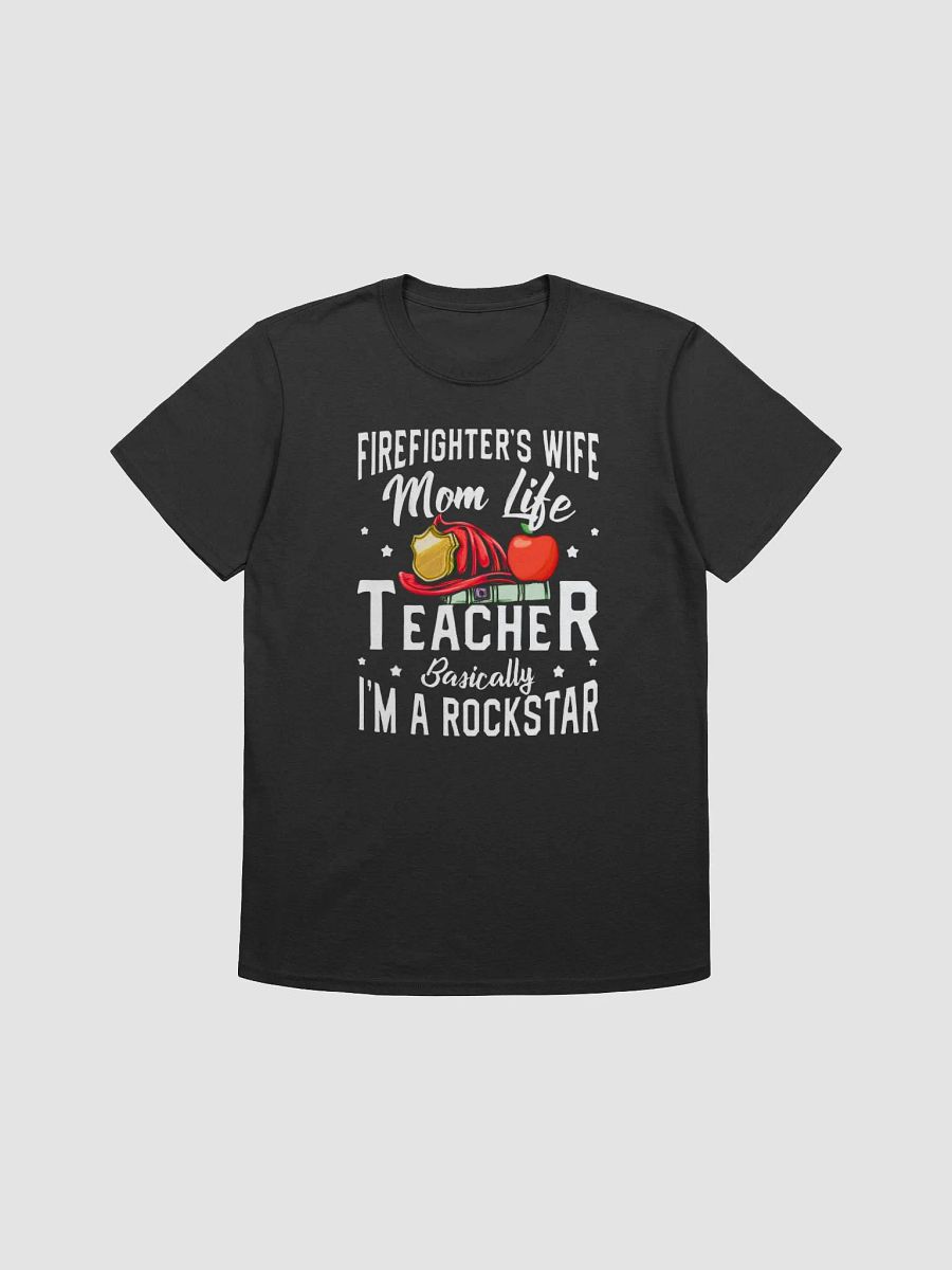 Firefighter's wife mom life - Unisex T-shirt | Gildan 64000 product image (1)