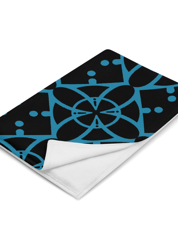 Turquoise Ethereal Echoes Throw Blanket product image (1)