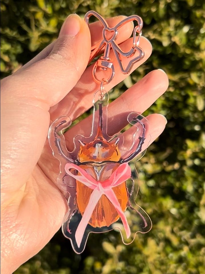 Coquette Beetle Keychain product image (1)
