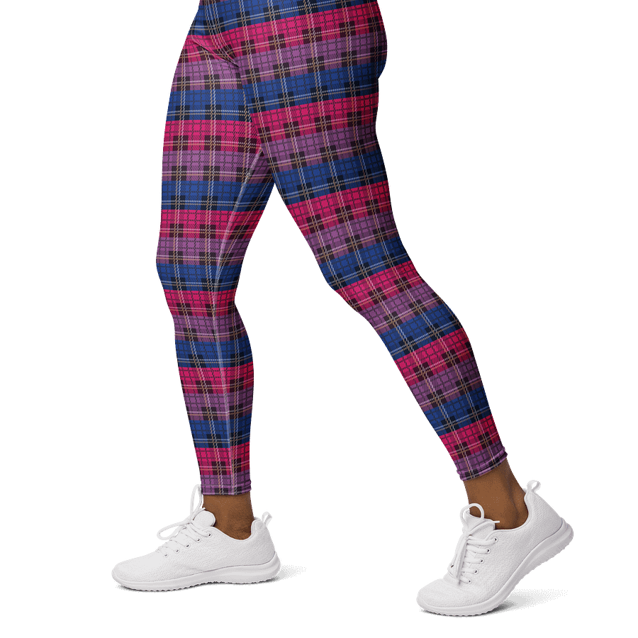 Bisexual Pride Plaid Leggings product image (3)