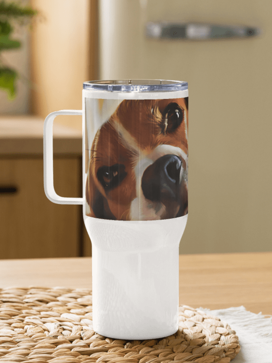 YOUR BEAGLE! / TRAVEL MUG 25 oz PERSONALIZED NAME product image (4)