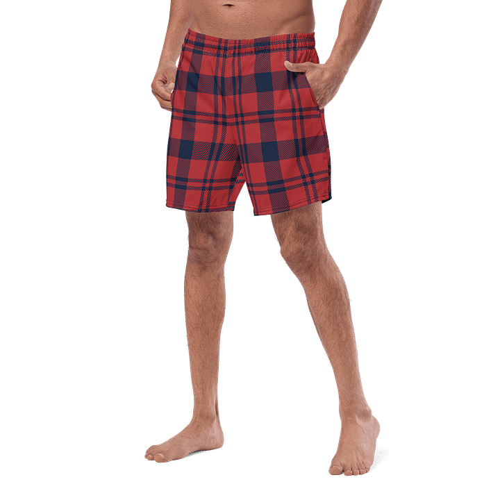 Buffalo Plaid Paradise Swim Trunks product image (2)