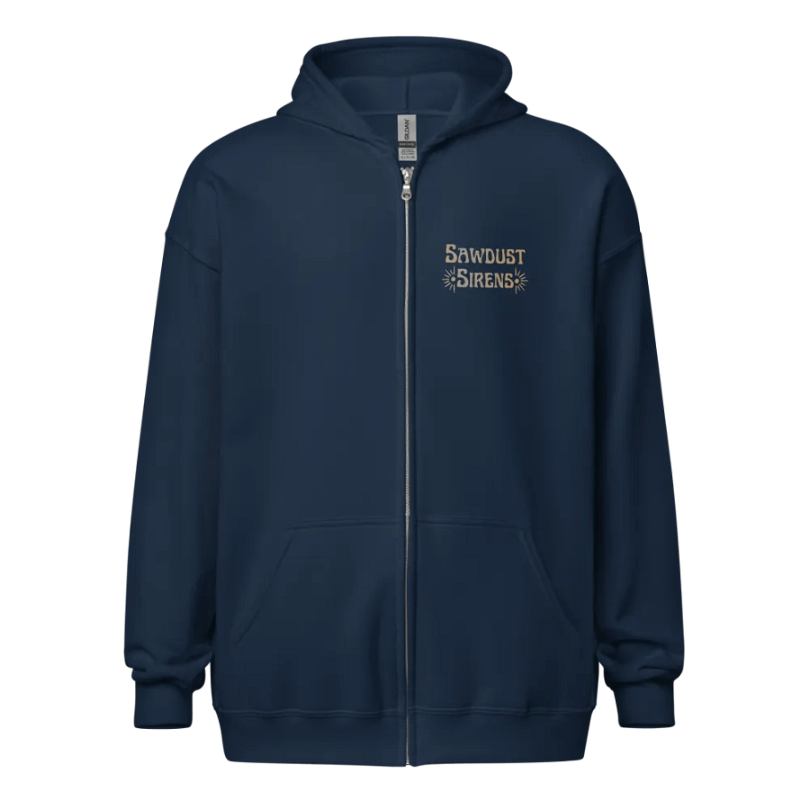 Brunette Chainsaw Betty Pinup Unisex Full Zip Hoodie product image (3)