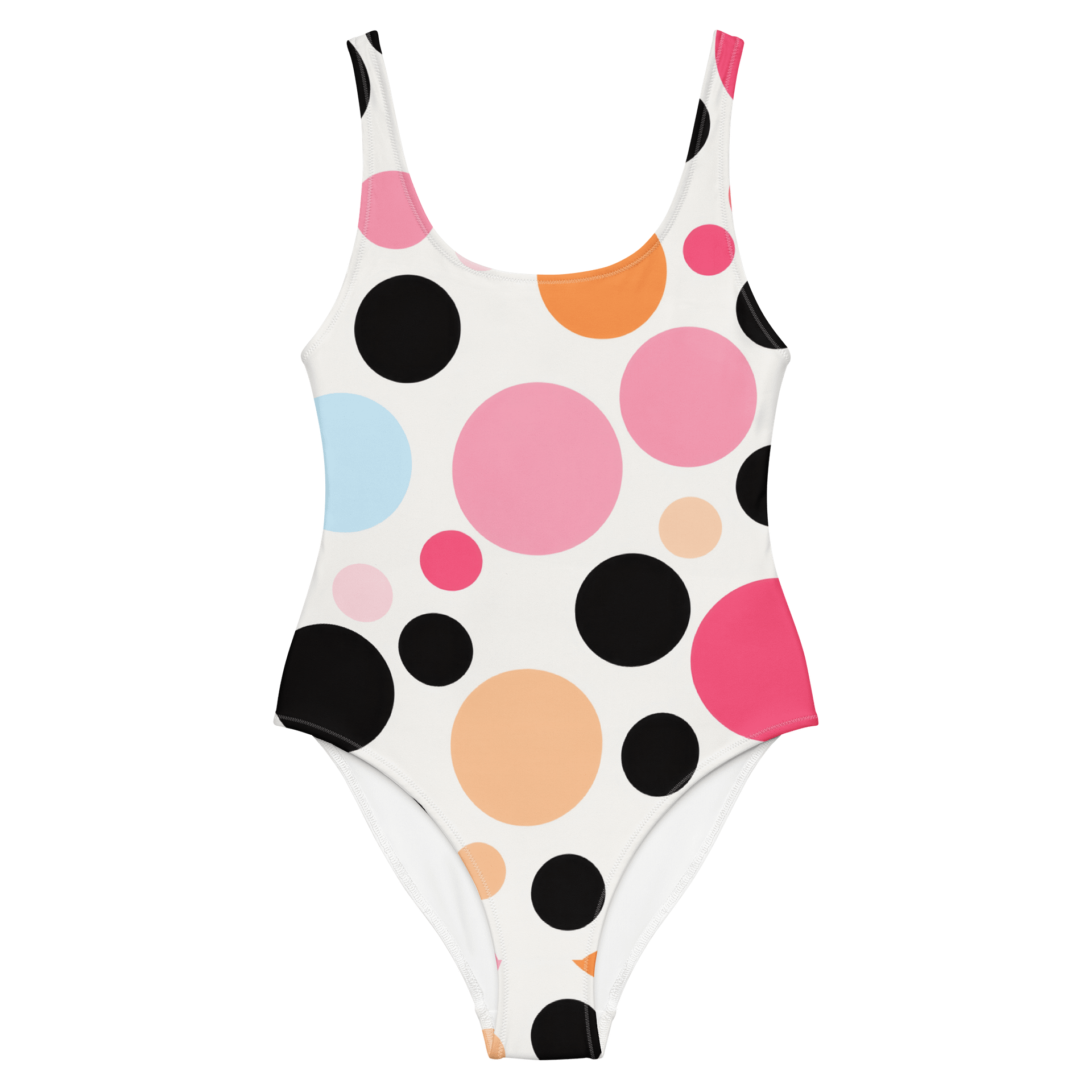 Women’s Multi-Colored Polka Dot One-Piece Swimsuit product image (5)
