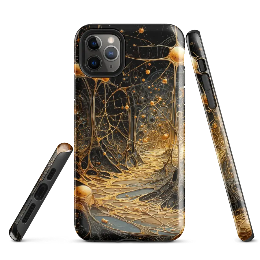 Golden Synapse iPhone® Tough Case product image (1)