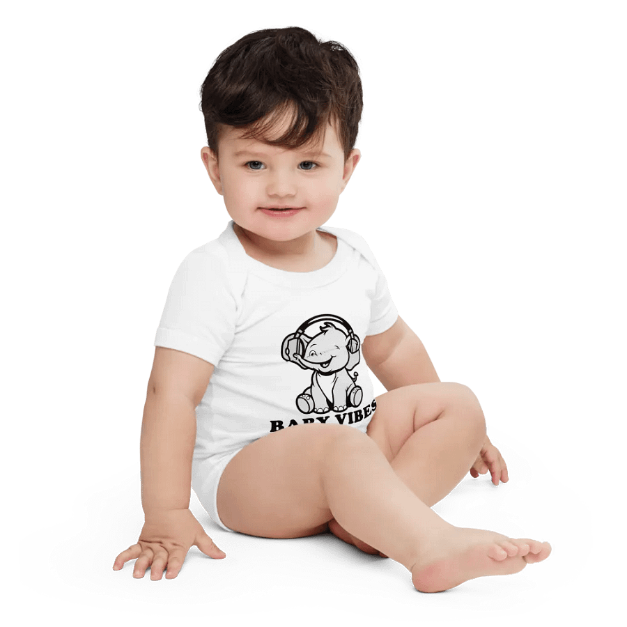 Baby Vibes Elephant Onesie product image (5)