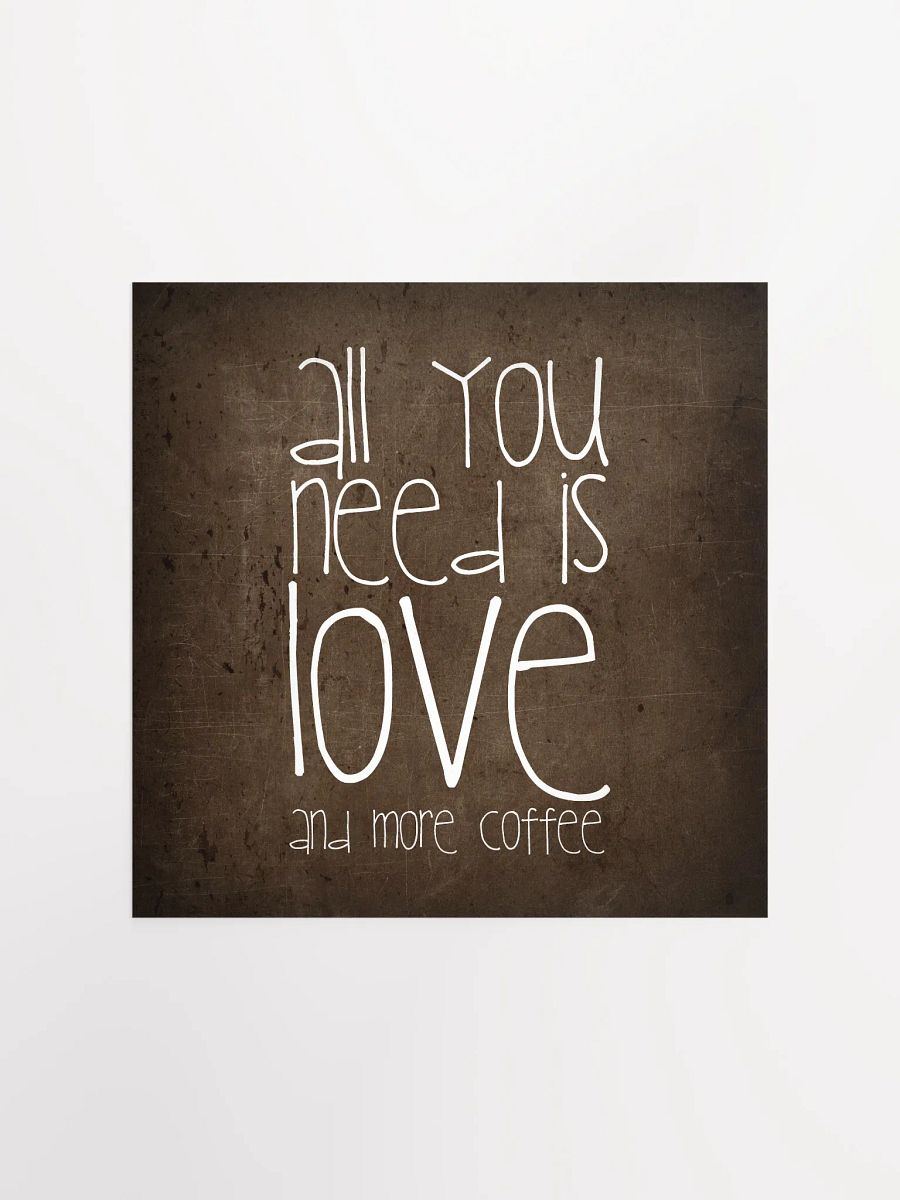 Love & Coffee Textured Poster product image (3)