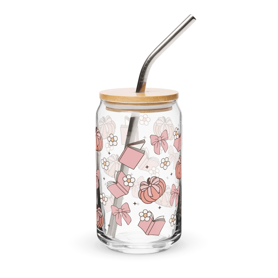 Coquette Pumpkin Book Can-Shaped Glass (16oz) product image (4)