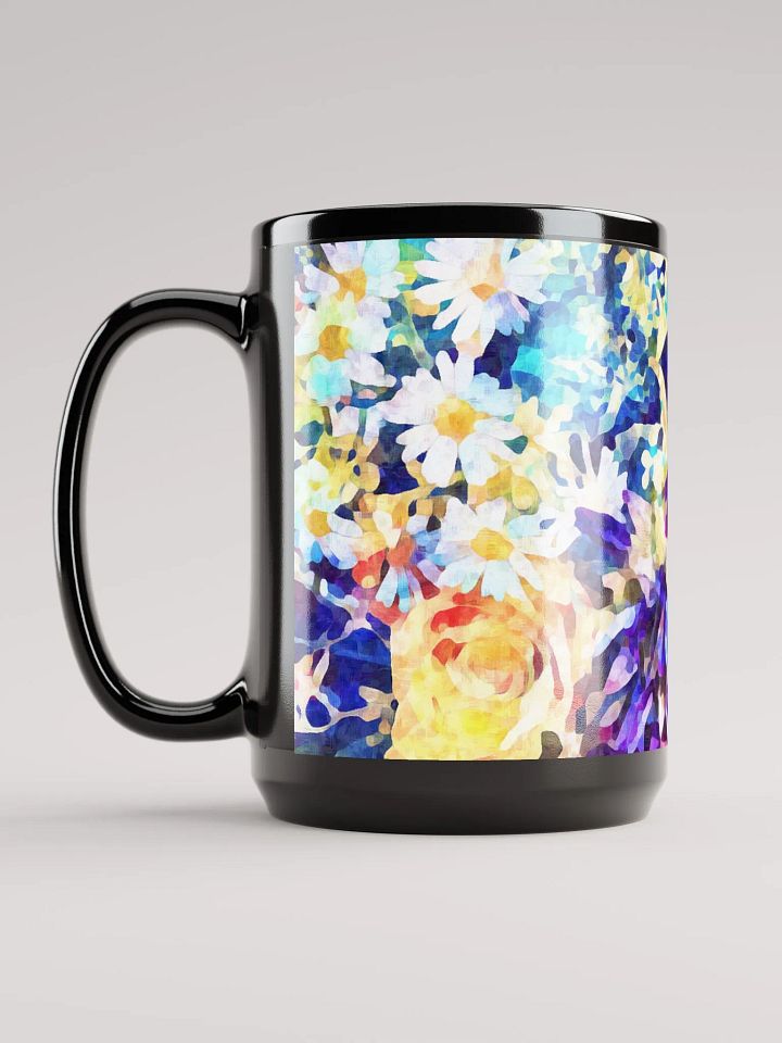 Abstract Graphic | Black Coffee Mug | Assorted Bouquet Floral product image (1)