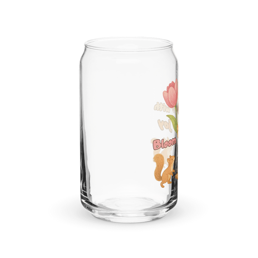 Tulip and Squirrels Can-Shaped Glass product image (8)