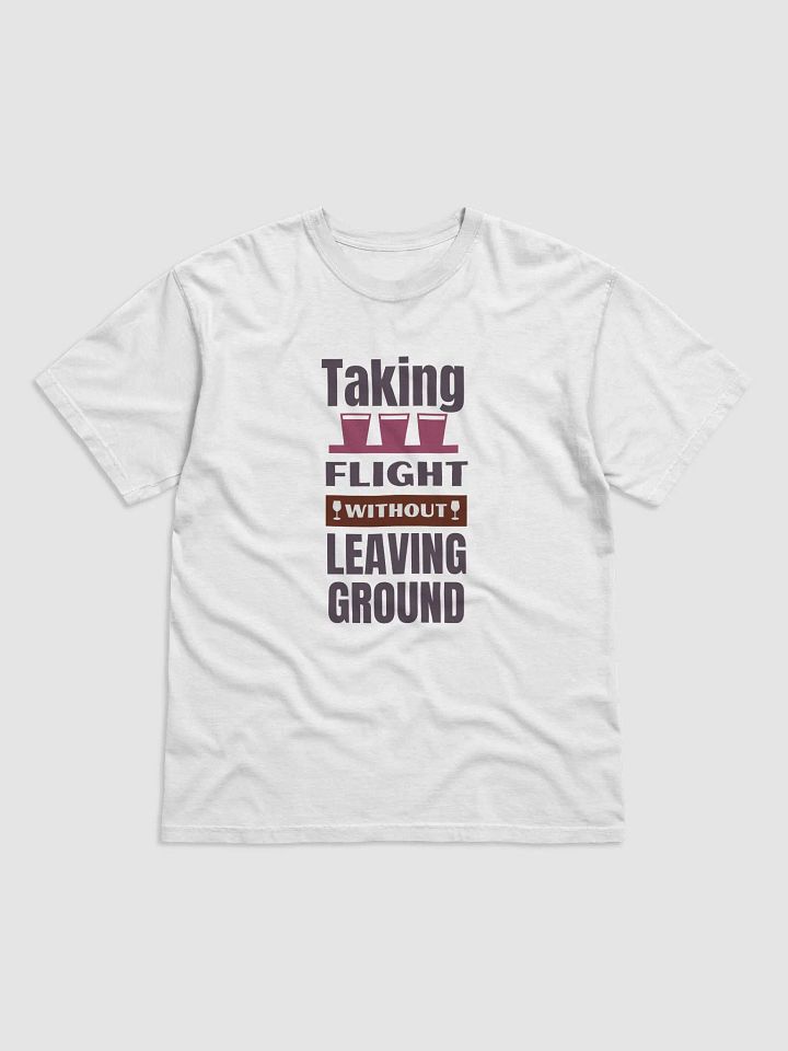 Drinking Around the World Disney Flight Comfort Colors Garment-Dyed Heavyweight T-Shirt White with Red Text product image (1)