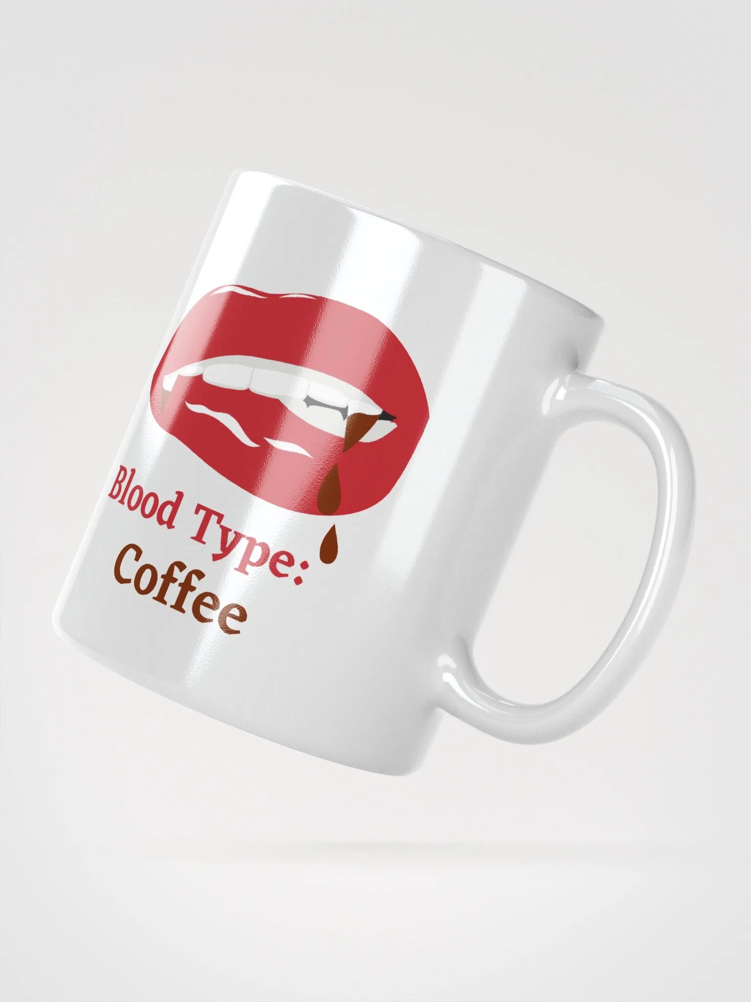 Blood Type: Coffee - White Glossy Mug product image (2)
