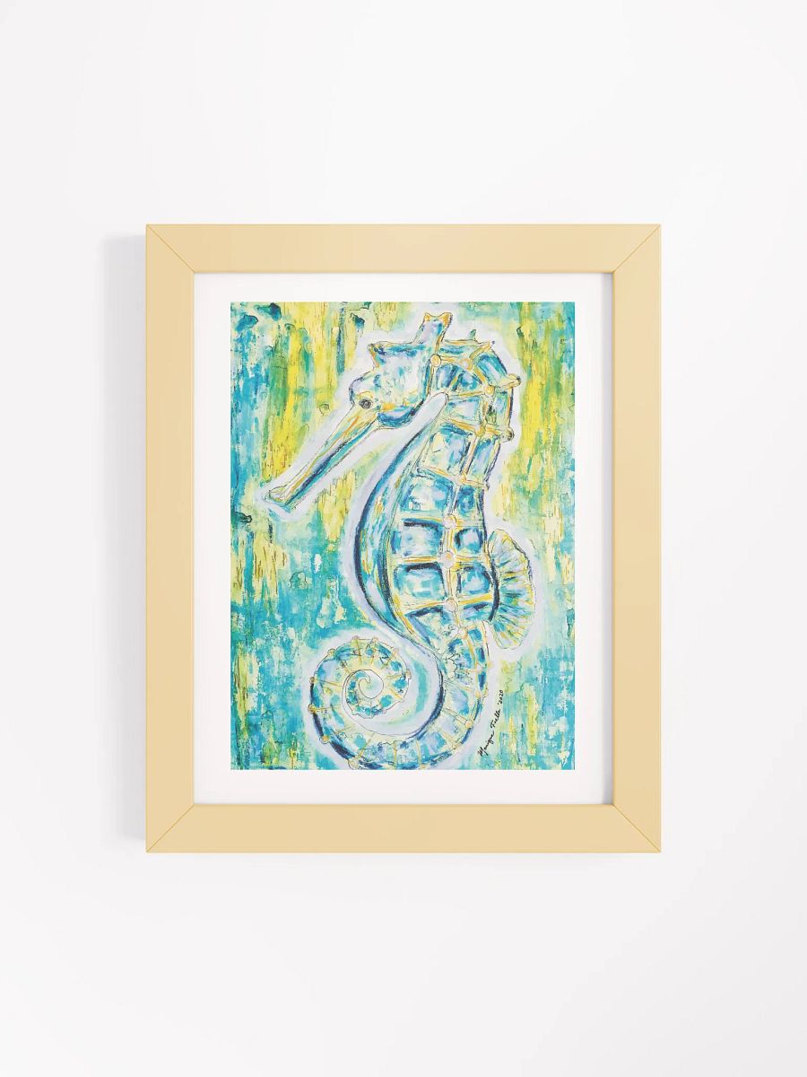 Painted Seahorse | by Monique Faella Designs™ | Framed Coastal Wall Art | Museum-Quality Print product image (32)