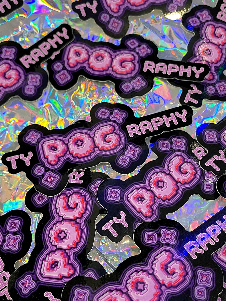 Ty-POG-raphy Sticker product image (1)