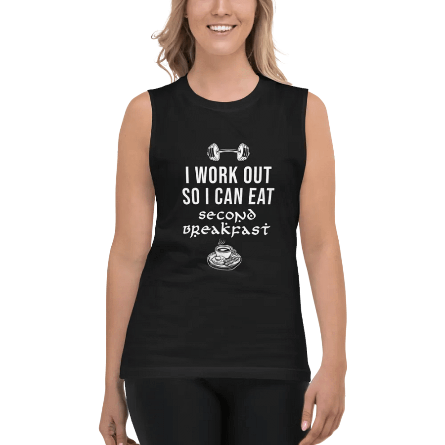 Premium Training Tank - I work out so I can eat second breakfast product image (4)