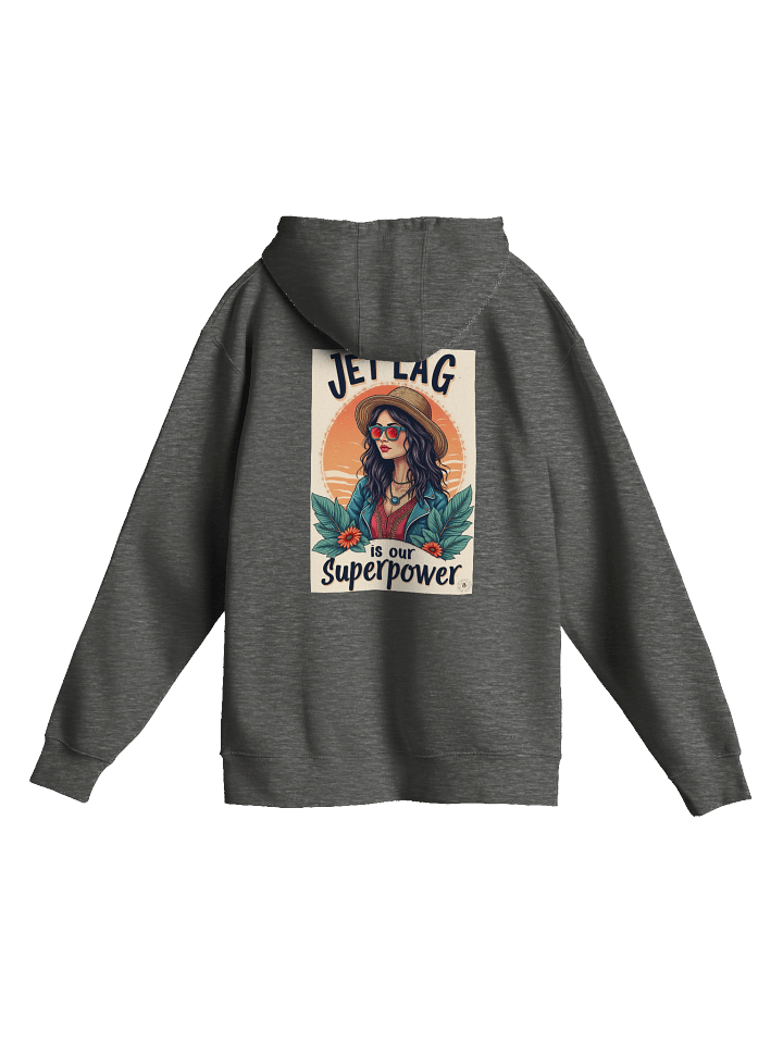 Jet Lag Superpower Hoodie – Travel Streetwear Style product image (7)