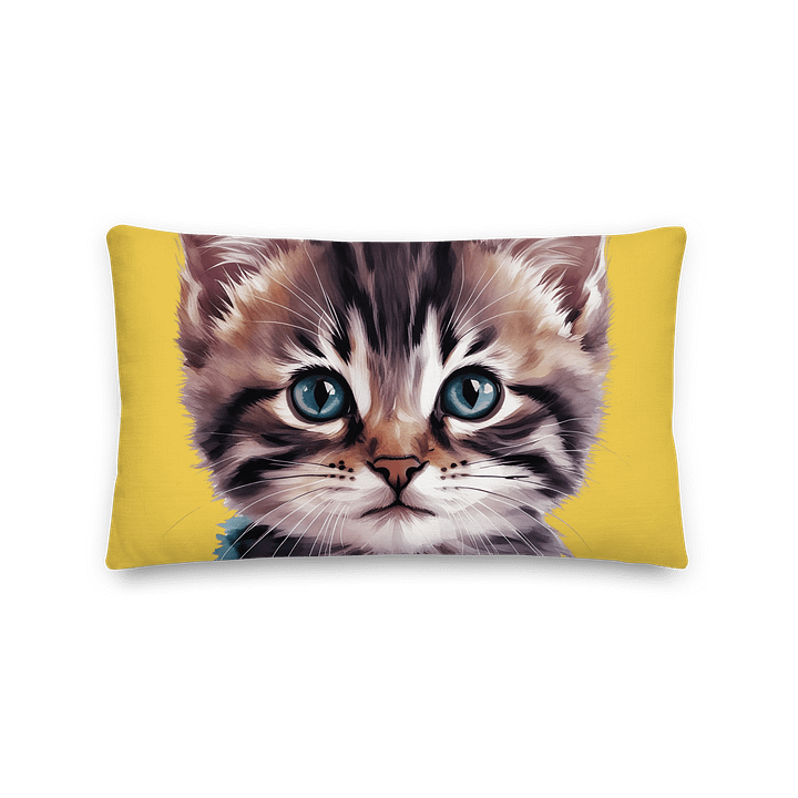 Cat Cushion/ Pillow Yellow product image (5)