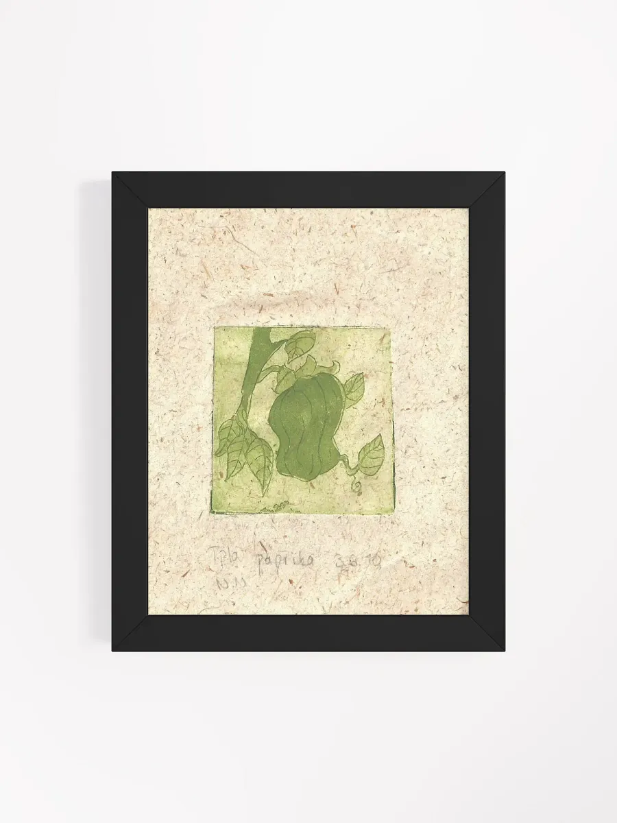 Green Paprika, Botanical Framed Print product image (8)