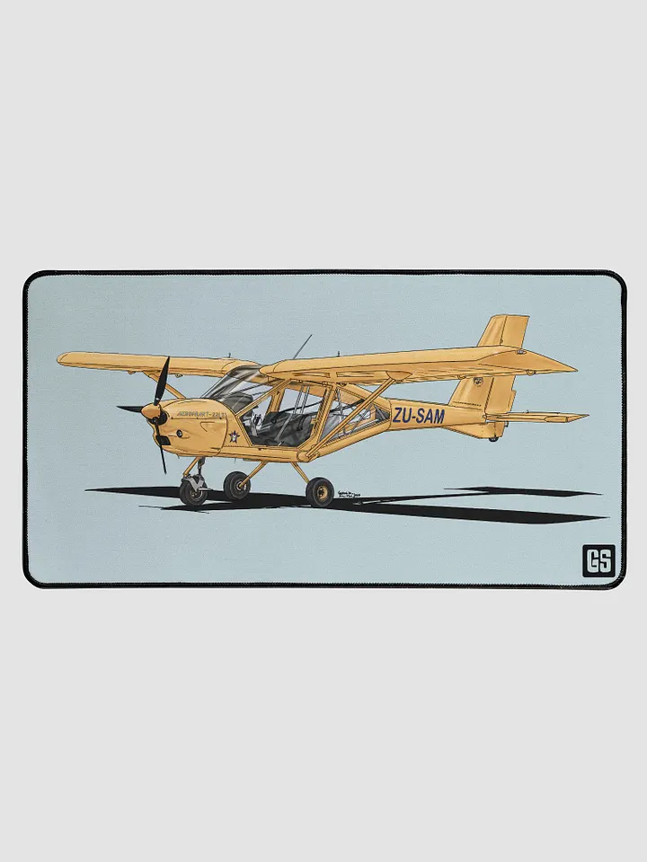 Aeroprakt 22LS Digital Aviation Art Illustration Desk Mat with Blue Background product image (1)