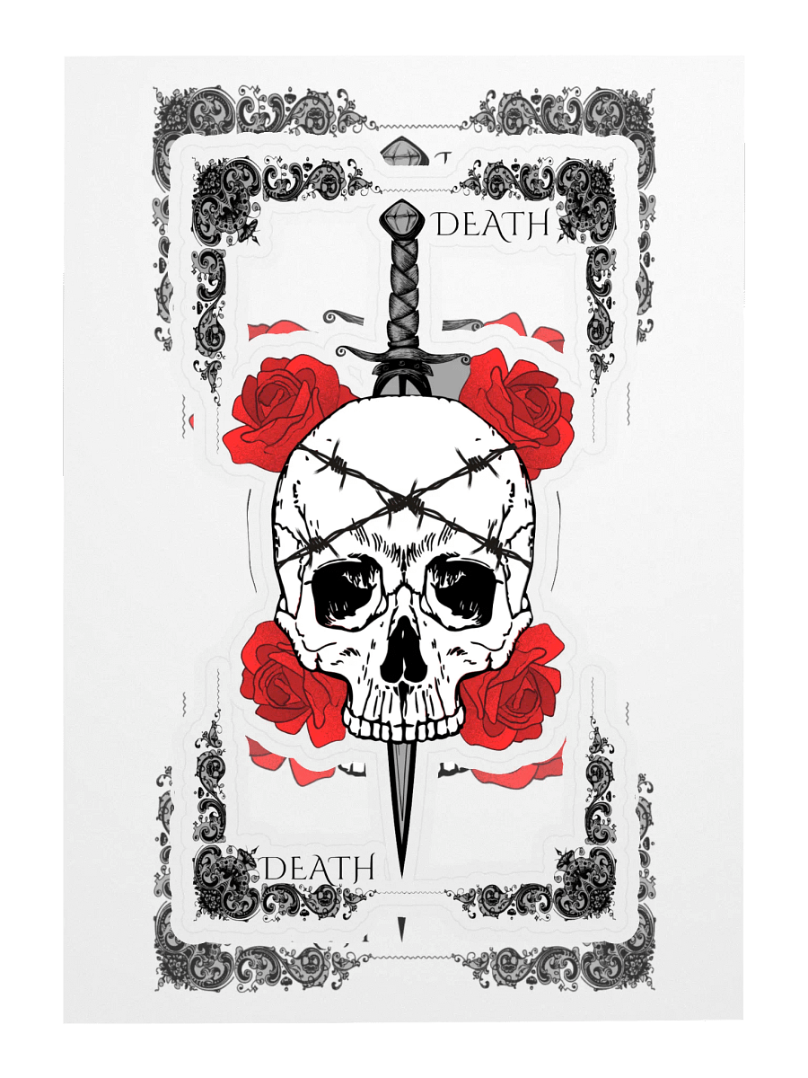 Skull and Roses Sticker Sheet product image (3)
