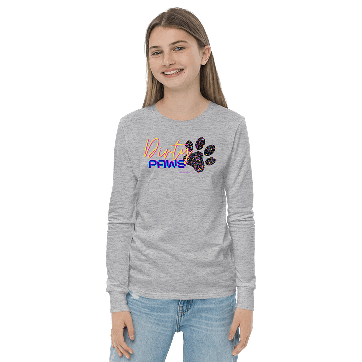 Dirty Paws Long Sleeve Tee - Blue Youth product image (2)