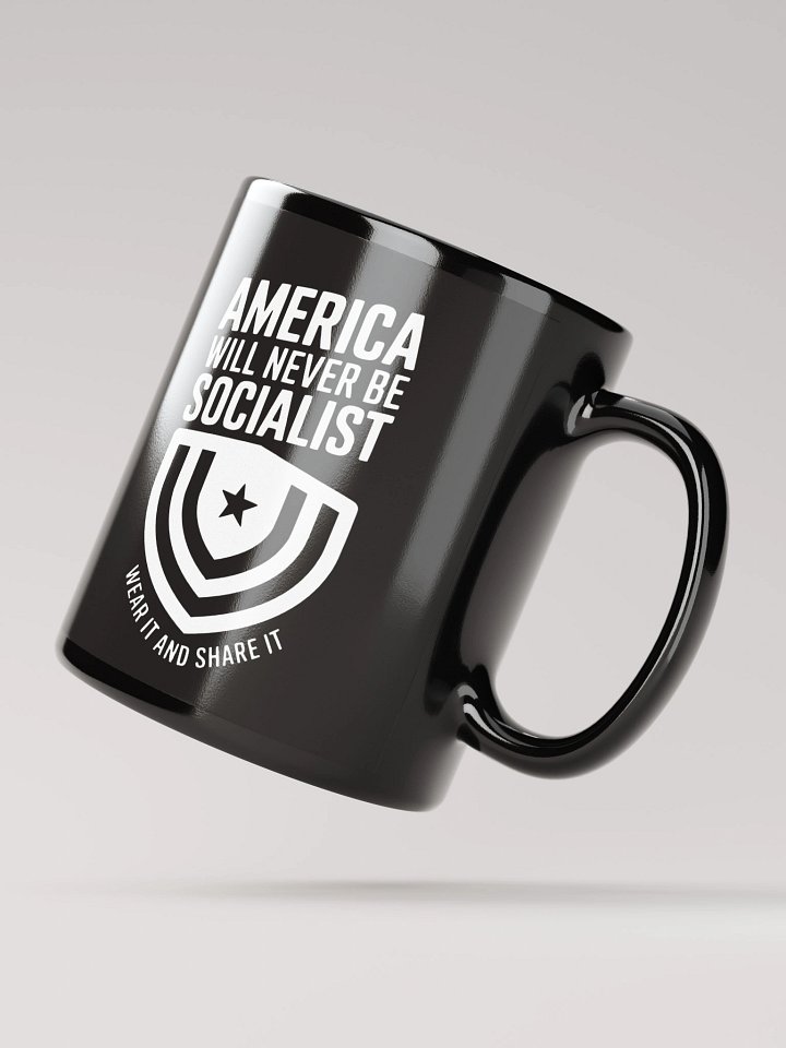 "America Will Never Be Socialist" Mug - White Ink product image (3)