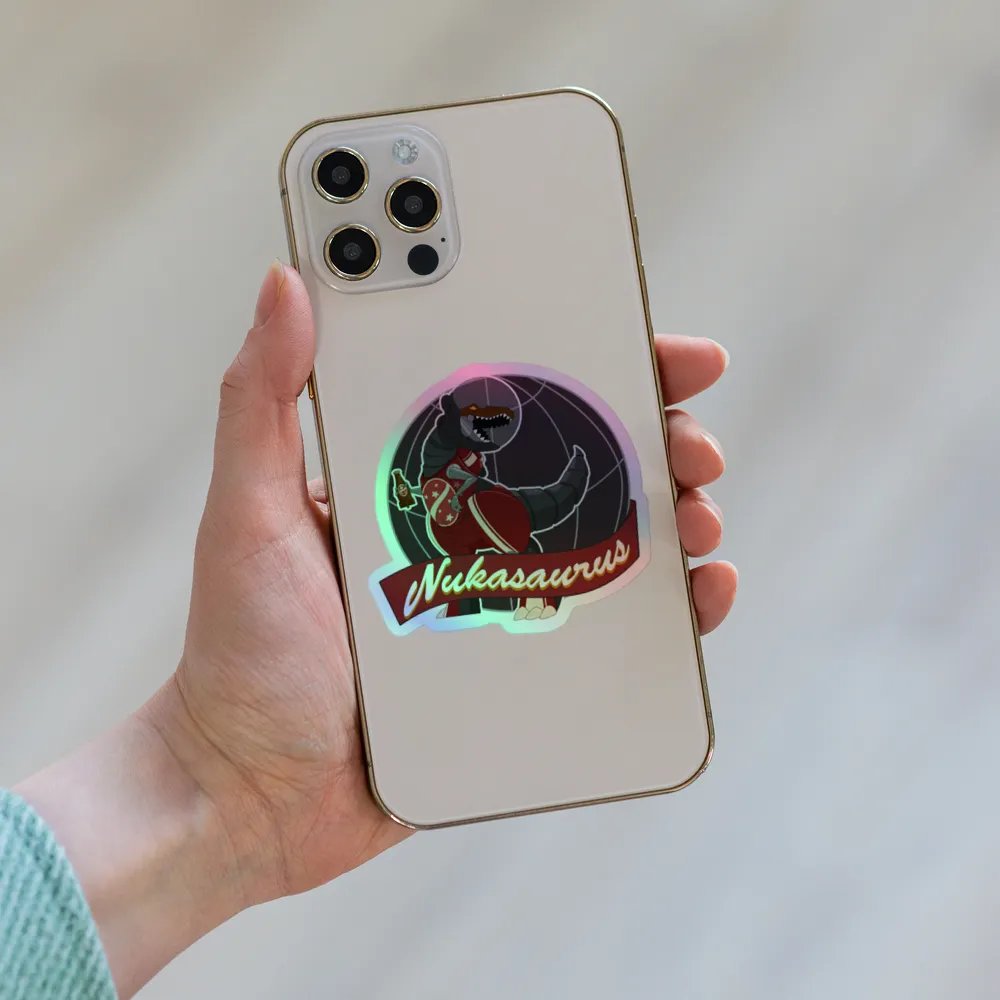 Nukasaurus Vinyl Holographic Sticker product image (8)