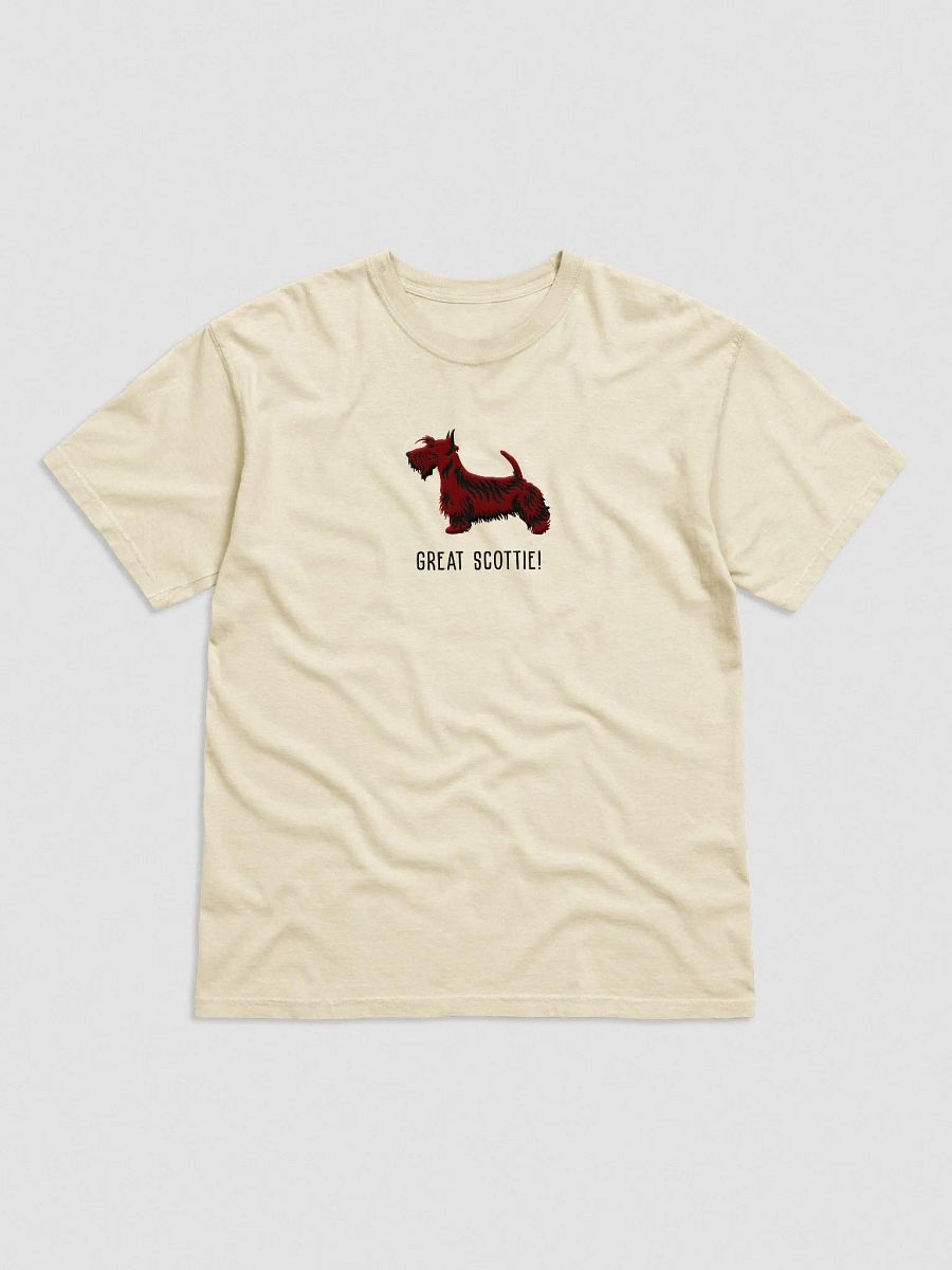 Great Scottie T-Shirt(Embroidered) of a Scottish Terrier(Brown) product image (4)