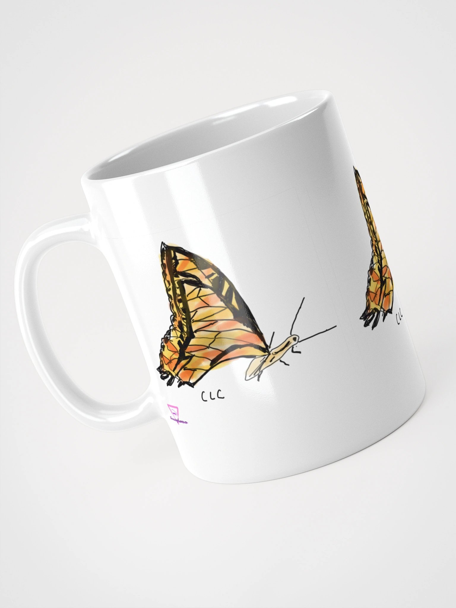 Butterfly Bliss White Glossy Mug product image (11)