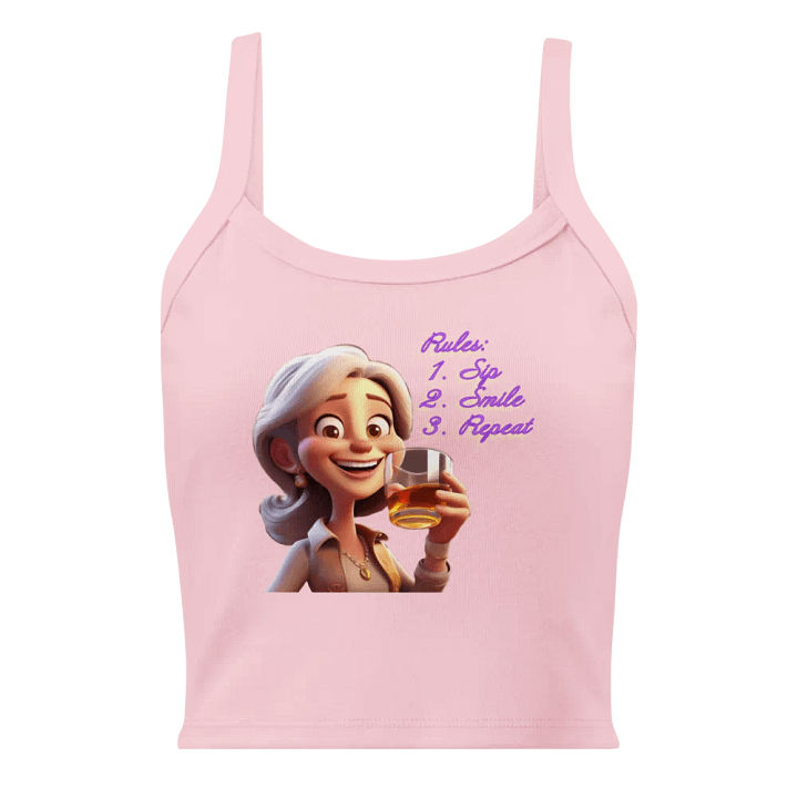 Rules are Sip, Smile & Repeat - Tight Tank Top product image (17)