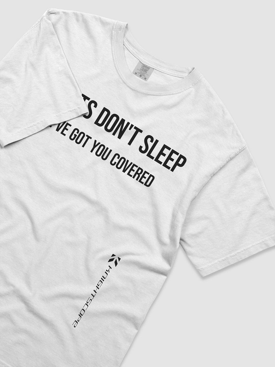 Robots Don't Sleep: The Ultimate Cotton Tee - White product image (3)