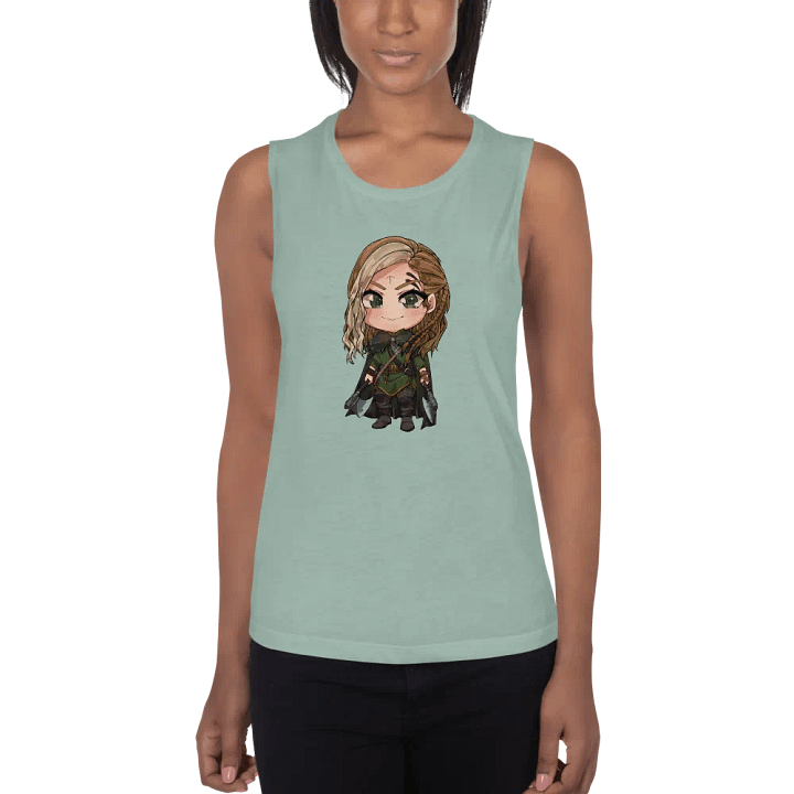 Queen Alpha Jen Character Womens Flowy Tank Top product image (1)