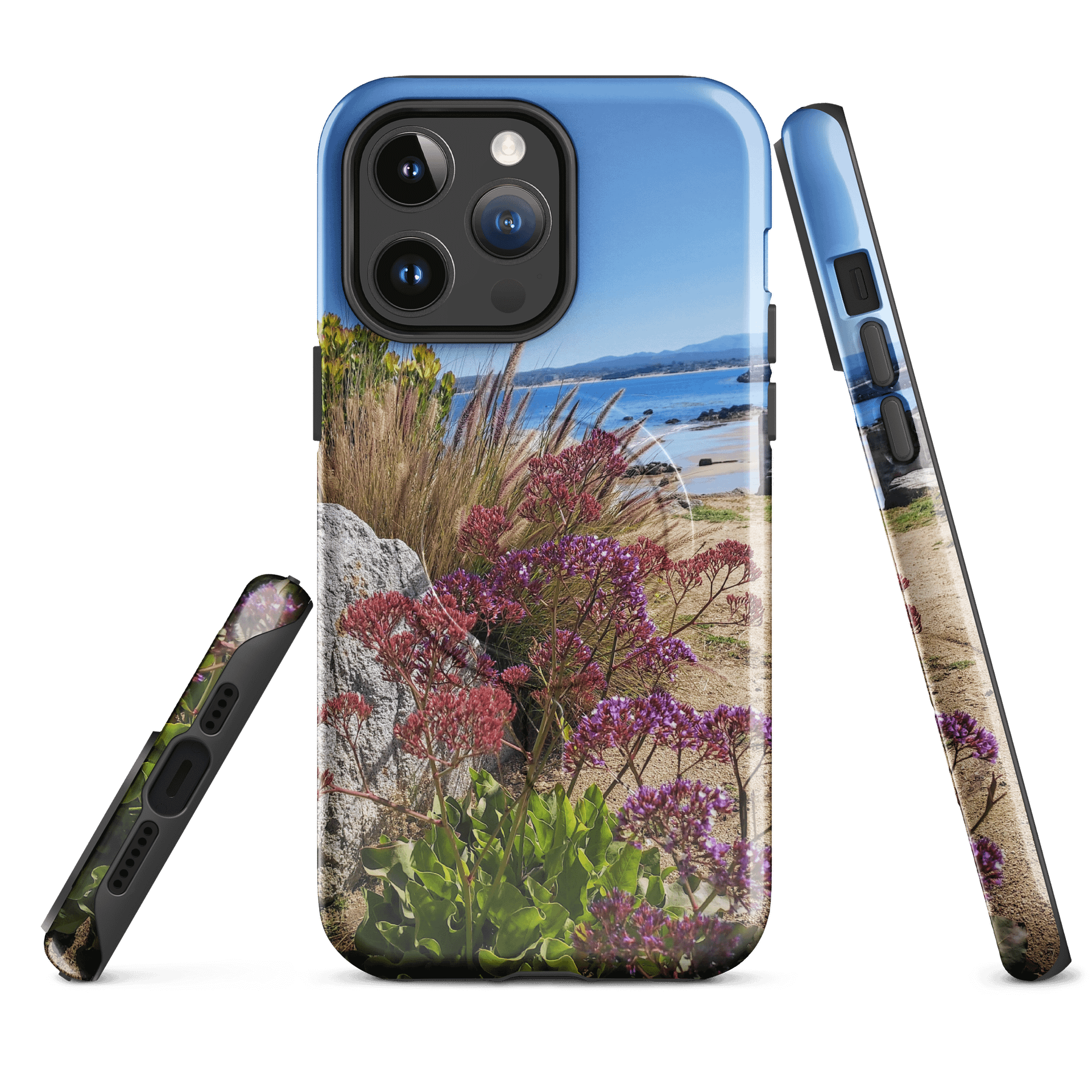 Purple Flowers by the Coast MagSafe® Tough iPhone® Case product image (4)