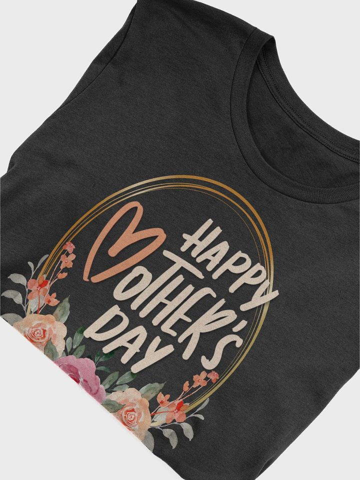 Mothers Day Floral Wreath Happy Mothers Day T-Shirt product image (2)