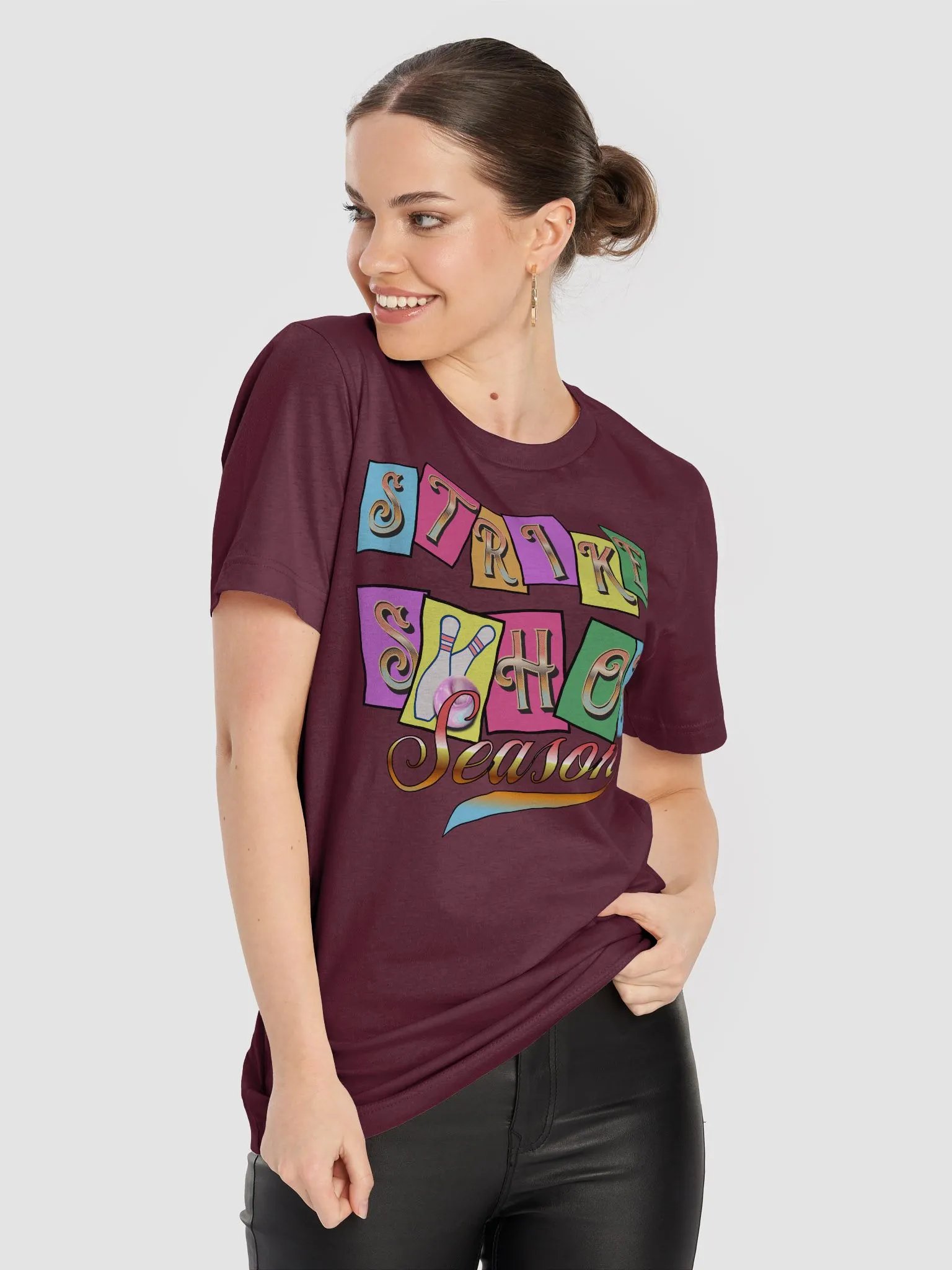 Strike Shot Season Bowling T-Shirt product image (5)