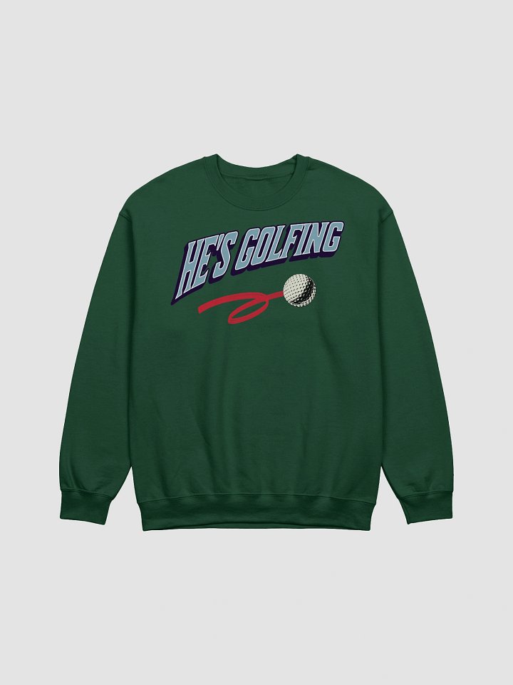 Hes Golfing Swing in Style Crewneck product image (7)