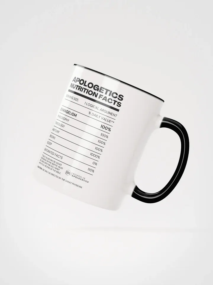 Apologetics Nutrition Facts Mug product image (2)