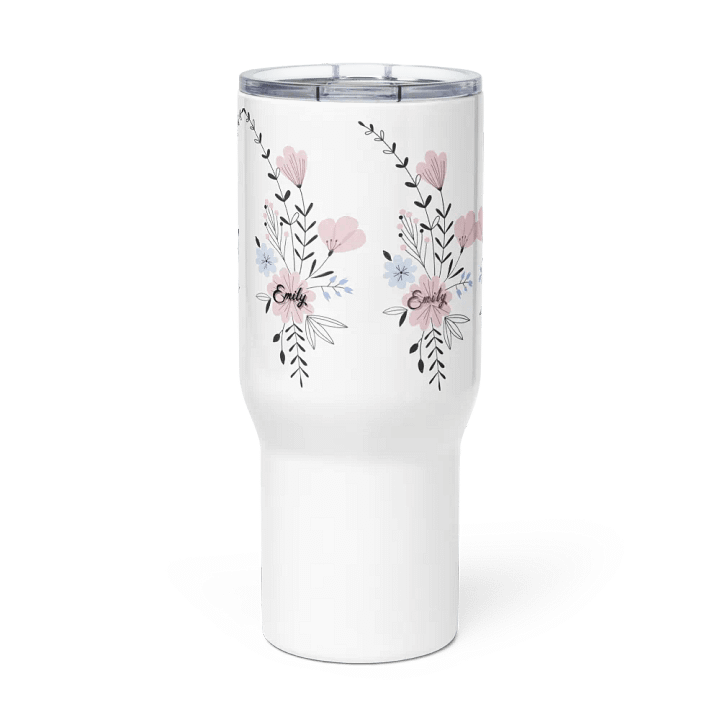 Emily's Floral Symphony Travel Mug product image (2)